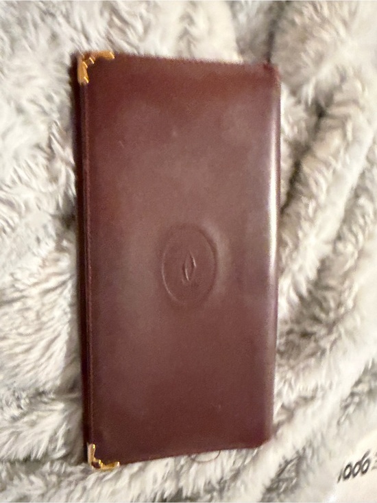 Cartier Handbags - Cartier leather Wallet  Case - Burgundy